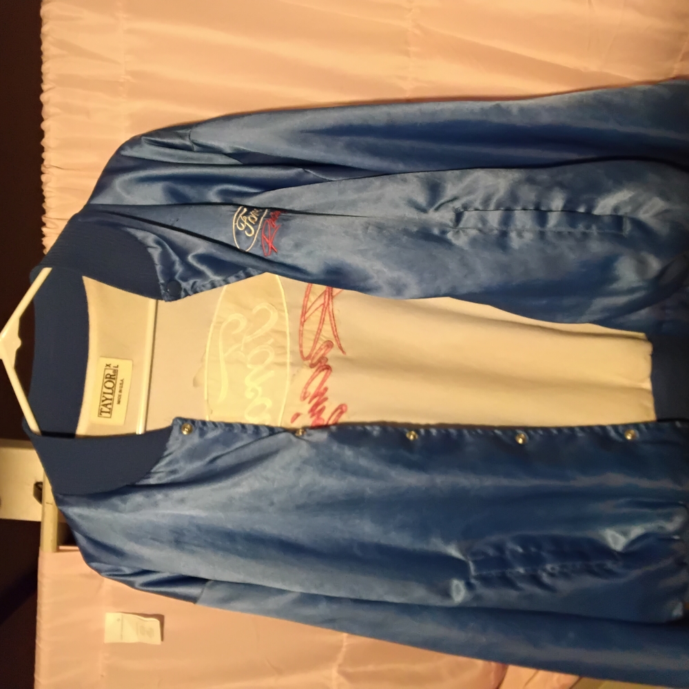 Ford Racing Blue Satin Jacket - Picture 3 of 4